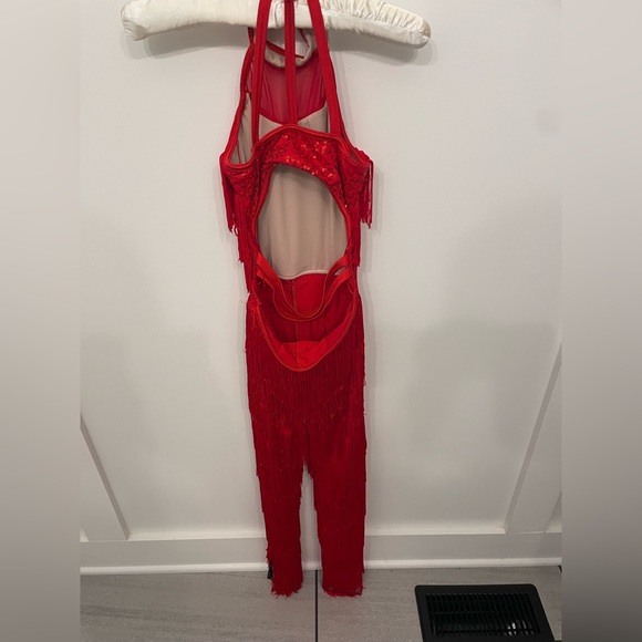 Red fringe costume, great for jazz, picture doesn’t do it justice, fun costume - Picture 3 of 3